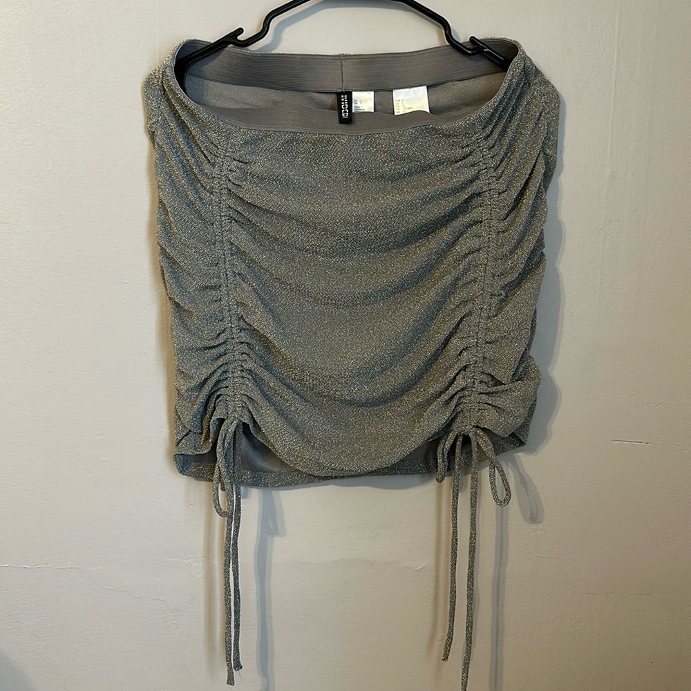 H&M silver sparkle skirt